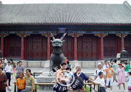 Beijing Summer Palace - Bronze dragon of Hall of Benevolence and Longevity